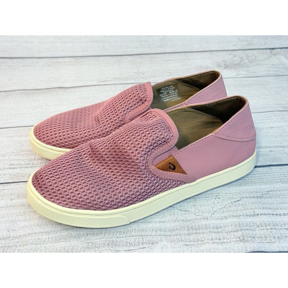 Olukai Pehuea Women's Knit Loafers Comfort Slip On Shoes Rose Pink Size 9 - Picture 2 of 9